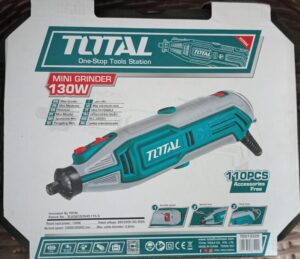 ميني كرافت توتال TOTAL 130 وات سرعة 10,000–35,000rpm + 109 قطعة اكسسوار وعمود مرن – TG513326