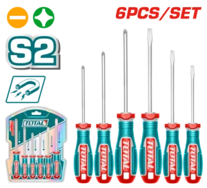 طقم مفكات 6 قطع ضغط عالى - توتال تولز  TKSDS0626