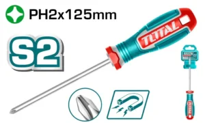 مفك صليبة PH2 طول 125 مم توتال تولز - TSDPH2125